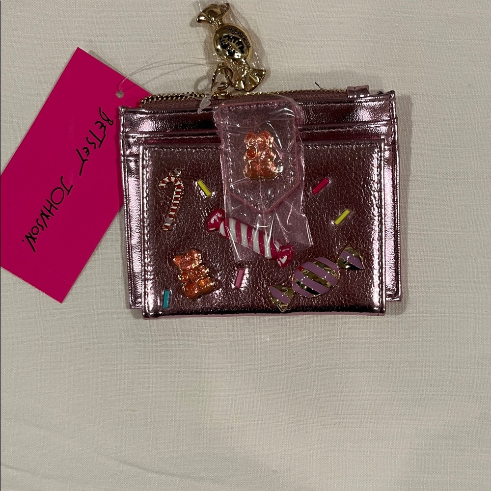 Betsey Johnson Gold OR Pink Wallet with Candy Accents | NWT - Picture 4 of 8